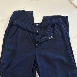 Loft, dark navy twill pants. Size small. Worn twice